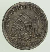 1859-S Seated Liberty Quarter - Near Uncirculated