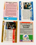 4 Andre Ware 1990 Football Cards