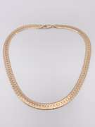 Solid 14kt Yellow Gold Braided Link Chain Necklace