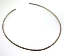Sterling Silver Choker Necklace with Bangle