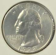 Gem BU 1938-P Washington Quarter. Nice