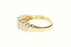 10K Yellow Gold Princess Cubic Zirconia Travel Engagement Ring