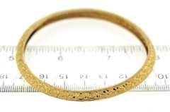 Trendy 21kt Yellow Gold Bangle Bracelet