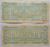 2 $ 20  Feb 17 1864 Confederate States Note