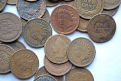 50 Indian Cents From A Hoard