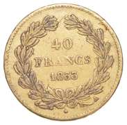 1833 France 40 Francs - World Gold Coin LOUIS PHILIPPE I
