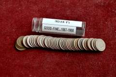 Roll of 50 Good or Better Indian Cents