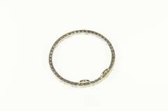 10K White Gold 0.75 Ctw Diamond Circle Journey Symbol Pendant