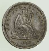 1859-S Seated Liberty Quarter - Near Uncirculated