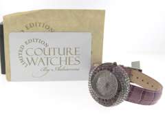 Adrienne Limited Edition Purple Swarovski Crystal Watch