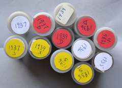 12 Circulated Lincoln Cent 1935-1937 1939 PD &S Rolls