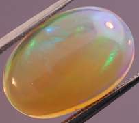 4.35ct block and ribbon pattern semi black Jelly Opal