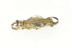 Sterling Silver Quartz Ornate Wrapped Two Tone Statement Pendant