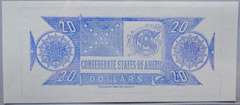 $20  Confederate Proposed Proof Note PCGS Superb Gem New 68 PPQ