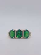 14kt Gold Peridot & Diamond Cocktail Ring