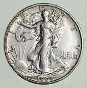 1929-S Walking Liberty Half Dollar - Choice