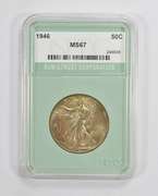 MS67 1946 Walking Liberty Half Dollar - NTC Graded