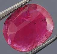 Heated only! Vibrant 1.06ct pinkish red Ruby