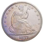 1877 Seated Liberty Half Dollar