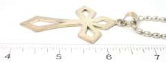Massive Cross Necklace in Sterling Silver