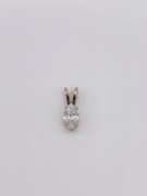14kt White Gold Diamond Pendant