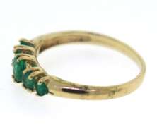 Stunning Yellow Gold Emerald Ring