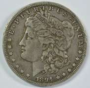 Very sharp 1894-O Morgan Silver Dollar. Better date