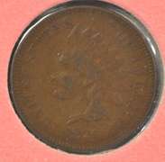 Scarce 1874 Indian Head Cent. Full Liberty