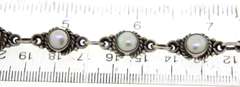 Vintage Sterling Silver Pearl Bracelet