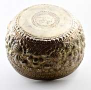 Beautifully Hand Chased Burmese Silver Bowl