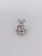 14kt White Gold Diamond Pendant