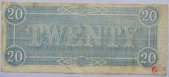 $ 20 1864 Confederate States Note