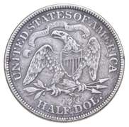 1871 Seated Liberty Half Dollar