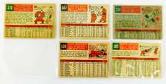 5 Topps 1959 Baseball Cards
