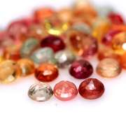 7.55ct heated only Autumn leaves Sapphire set