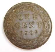 1908 Canada One Cent Coin