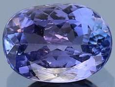 Vivid 1.37ct violet blue Tanzanite solitaire