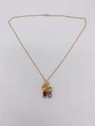 14kt Yellow Gold Gemstone Pendant Necklace