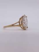 10kt Gold & CZ Solitaire Ring