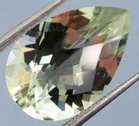 Brilliant 4.76ct platinum green Amethyst