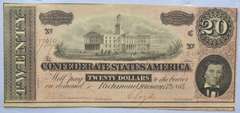 $ 20 1864 Confederate States Note