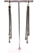 Mesh Sterling Silver Dangling Earrings