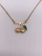 14kt Yellow Gold Cherry Pendant Necklace