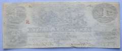 $ 1 Central Bank Of Tenn Nashville Unc 1855 Note