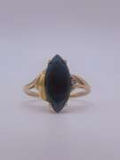 14kt Gold Onyx & Diamond Cocktail Ring