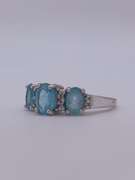 14kt Gold Blue Topaz Cocktail Ring