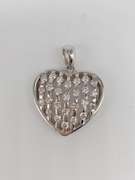 14kt White Gold & Diamond Pendant