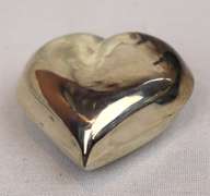 Large Sterling Silver Puffed Heart Pendant
