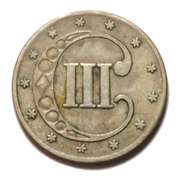 1853 3 Cent Silver