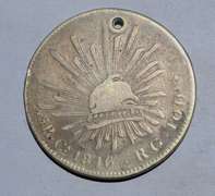 Mexico 1846 Chihuahua Cap And Rays 8 Reales